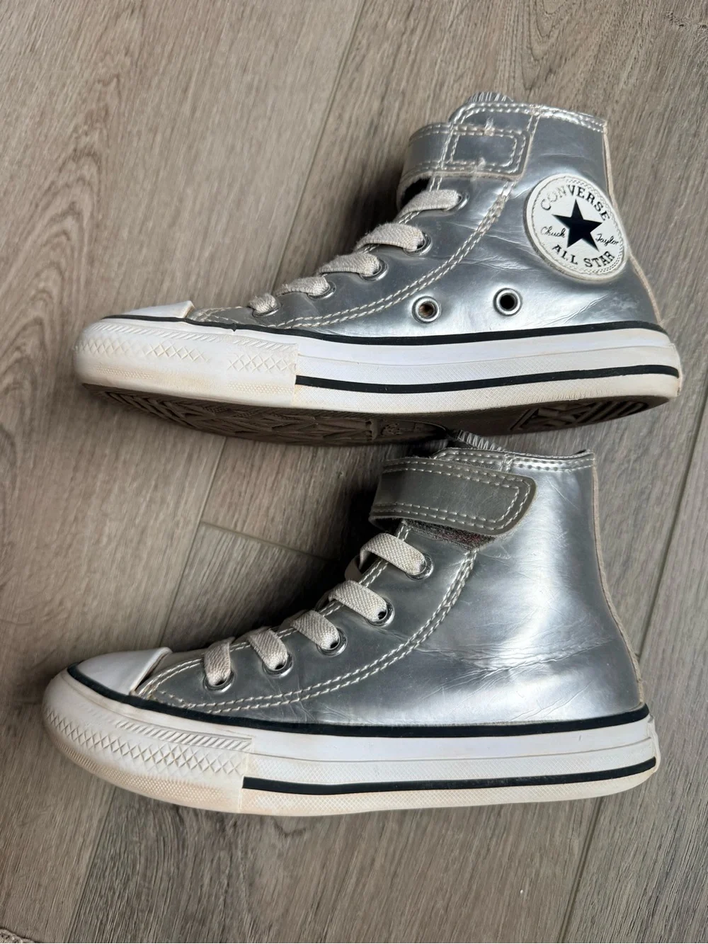 KIDS' CONVERSE CHUCK TAYLOR ALL STAR METALLIC HIGH-TOP